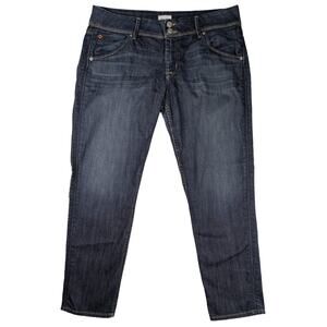 Hudson Jeans Collin Flap Skinny Crop Dark Size 31